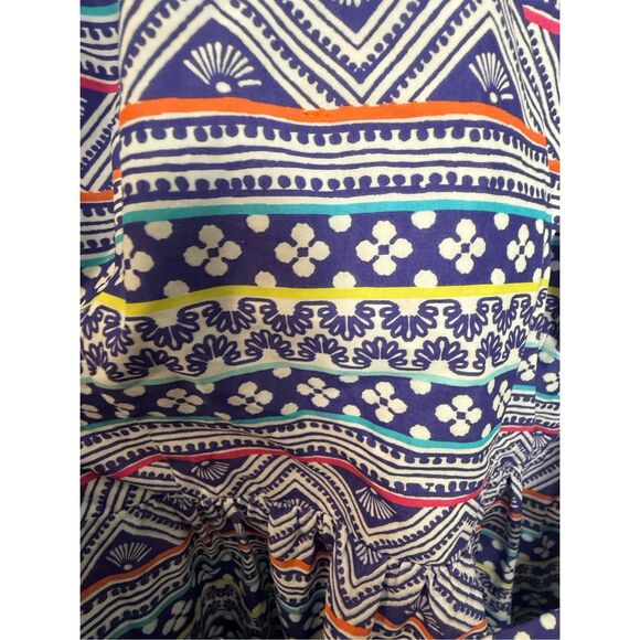 Vineyard Vines St Barthes Commodore Maxi Dress in Coastal Pattern Size 6 Summer - Picture 3 of 4